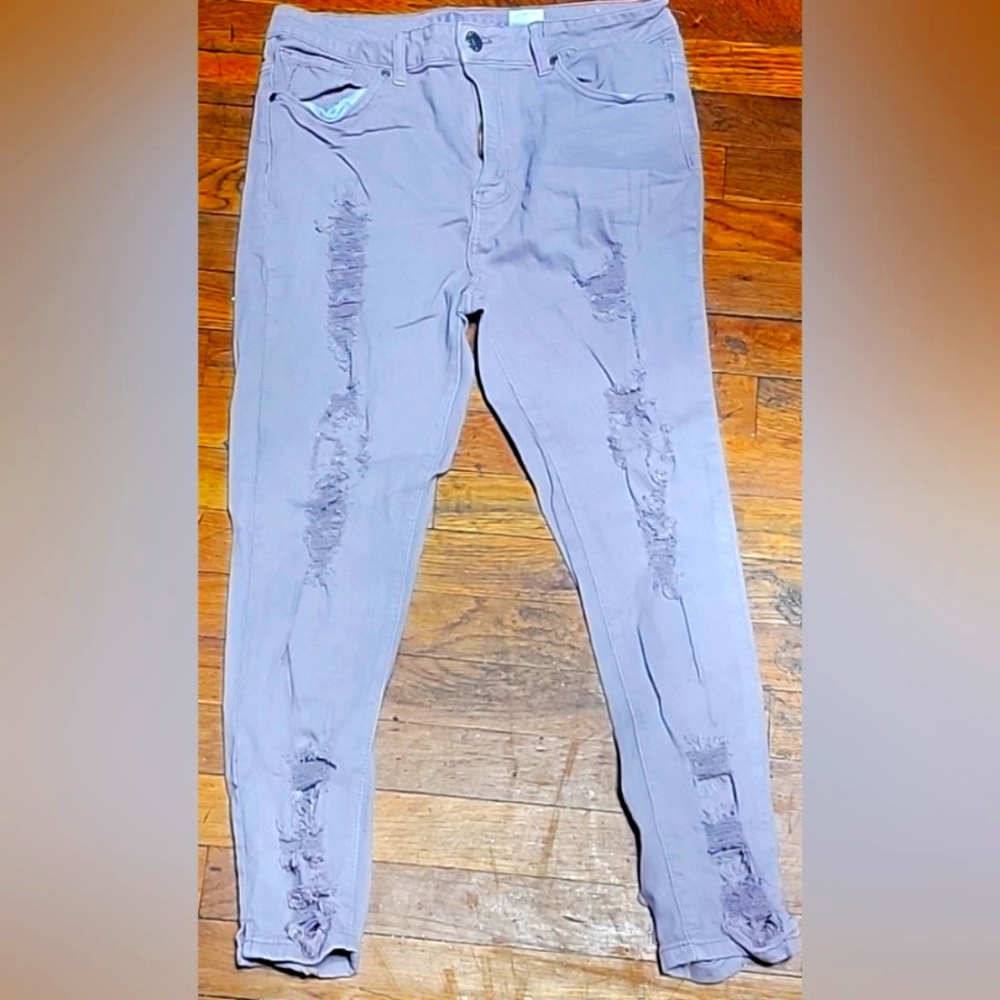 V.iP. long pants 13/14 89% cotton 2%spander regular color Light purple